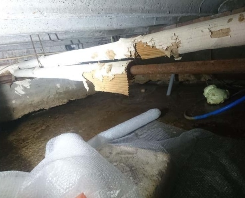 Noppenfolie in kruipruimte Kruipruimte ventilatie met noppenfolie