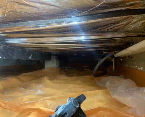 Kruipruimte isoleren met TONZON in Dongen TONZON bodemfolie en thermokussens in Dongen