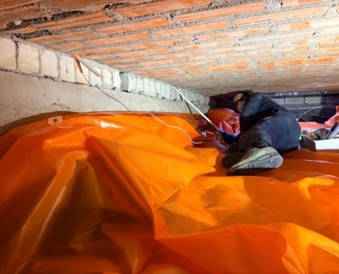 Kruipruimte isolatie in Middelburg Kruipruimte isolatie in Middelburg