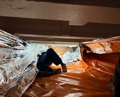 Kruipruimte ventilatie gaat schimmels tegen in Wittem Kruipruimte ventilatie gaat schimmels tegen in Wittem