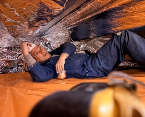 Warme vloer door vloerisolatie in Wittem Warme vloer door vloerisolatie in Wittem