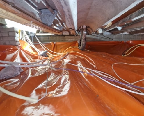 Stank verholpen door kruipruimte ventilatie in Linschoten Stank verholpen door kruipruimte ventilatie in Linschoten
